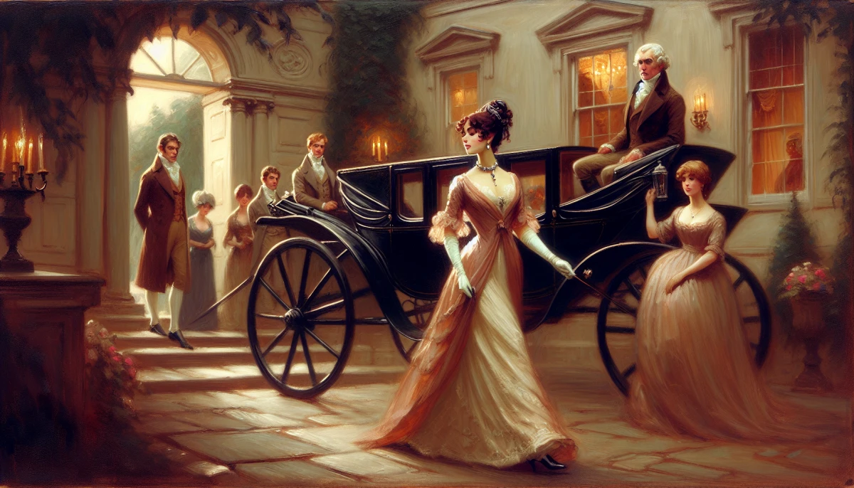 Illustration of Lady Susan Vernon during the climax of Lady Susan, from the scene 'Lady Susan's Deception Uncovered'