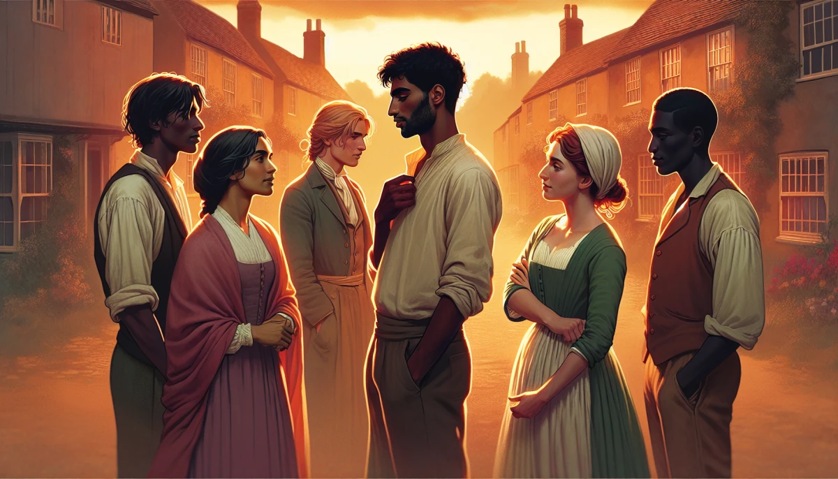 Illustration of Ursula Brangwen during the climax of Women in Love, from the scene 'Gerald's Tragic Death'